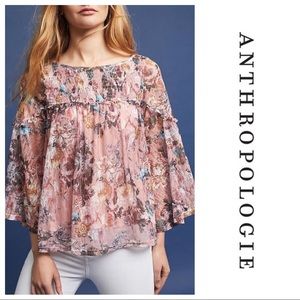 Anthropologie Akemi + Kin Floral Blouse - E07